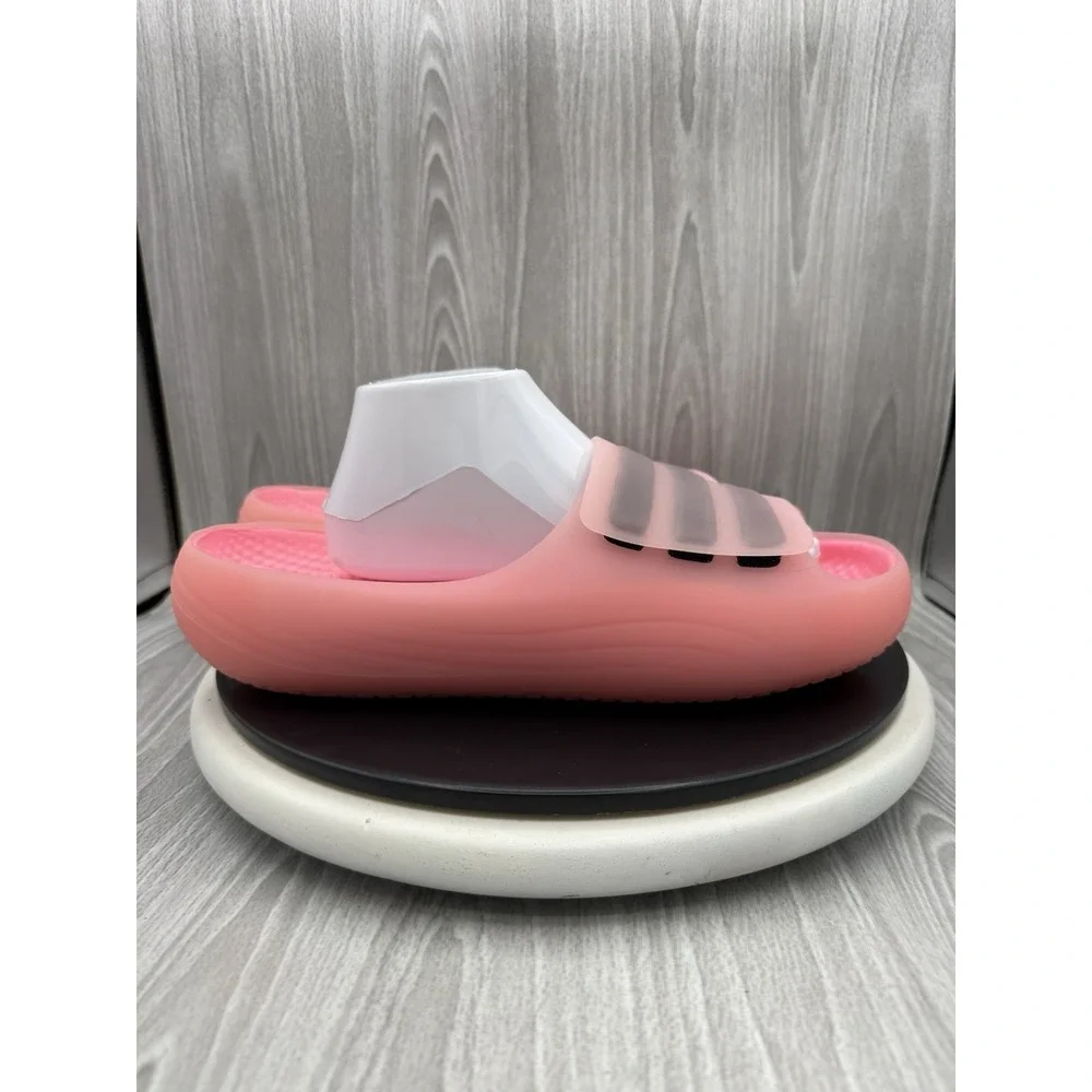 Adidas Originals Adislide Mens Size 10 Pink Black Slip On Slide Comfort JP6300